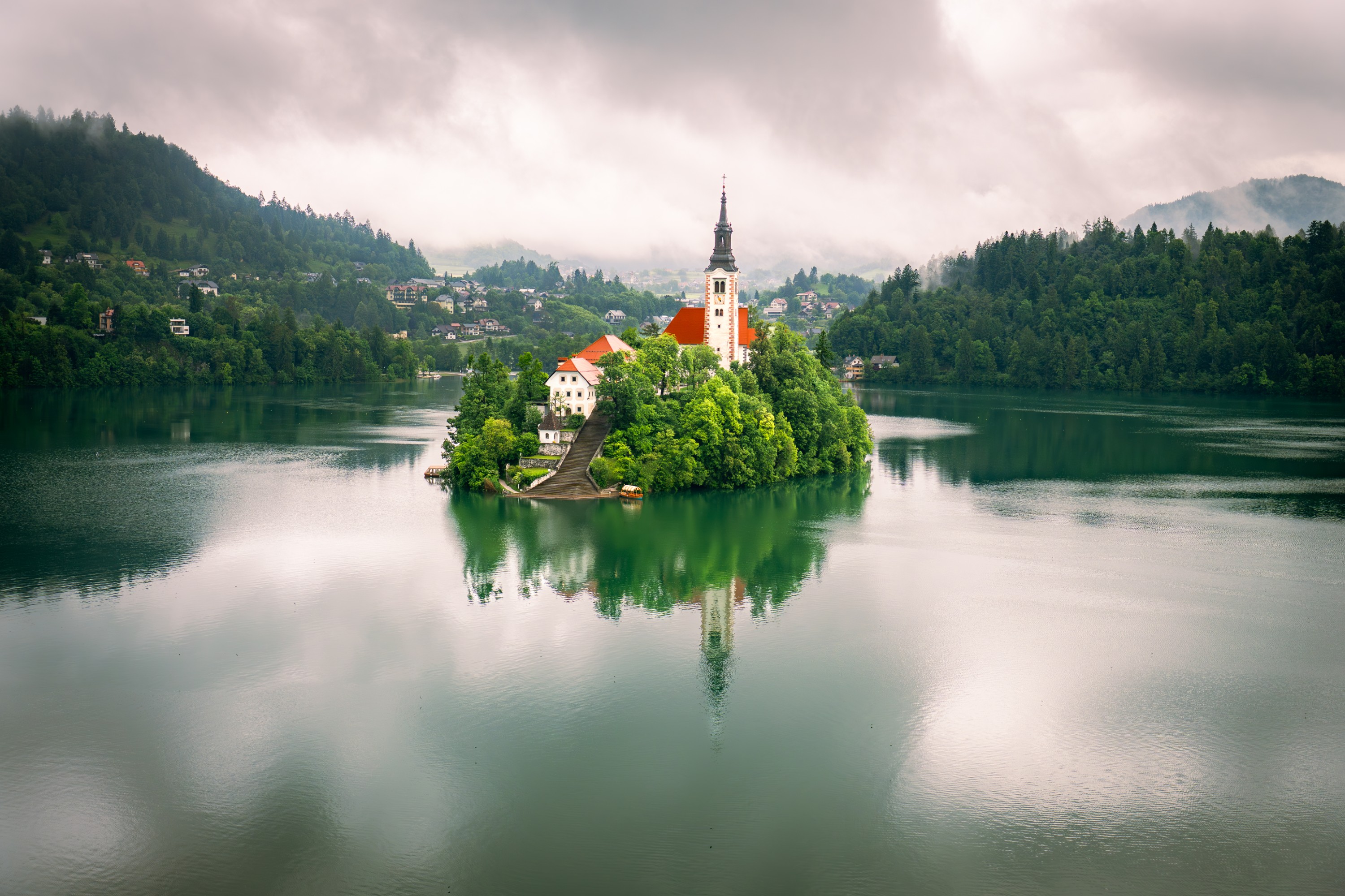 Mist Above Bled — Lake Bled, Slovenia