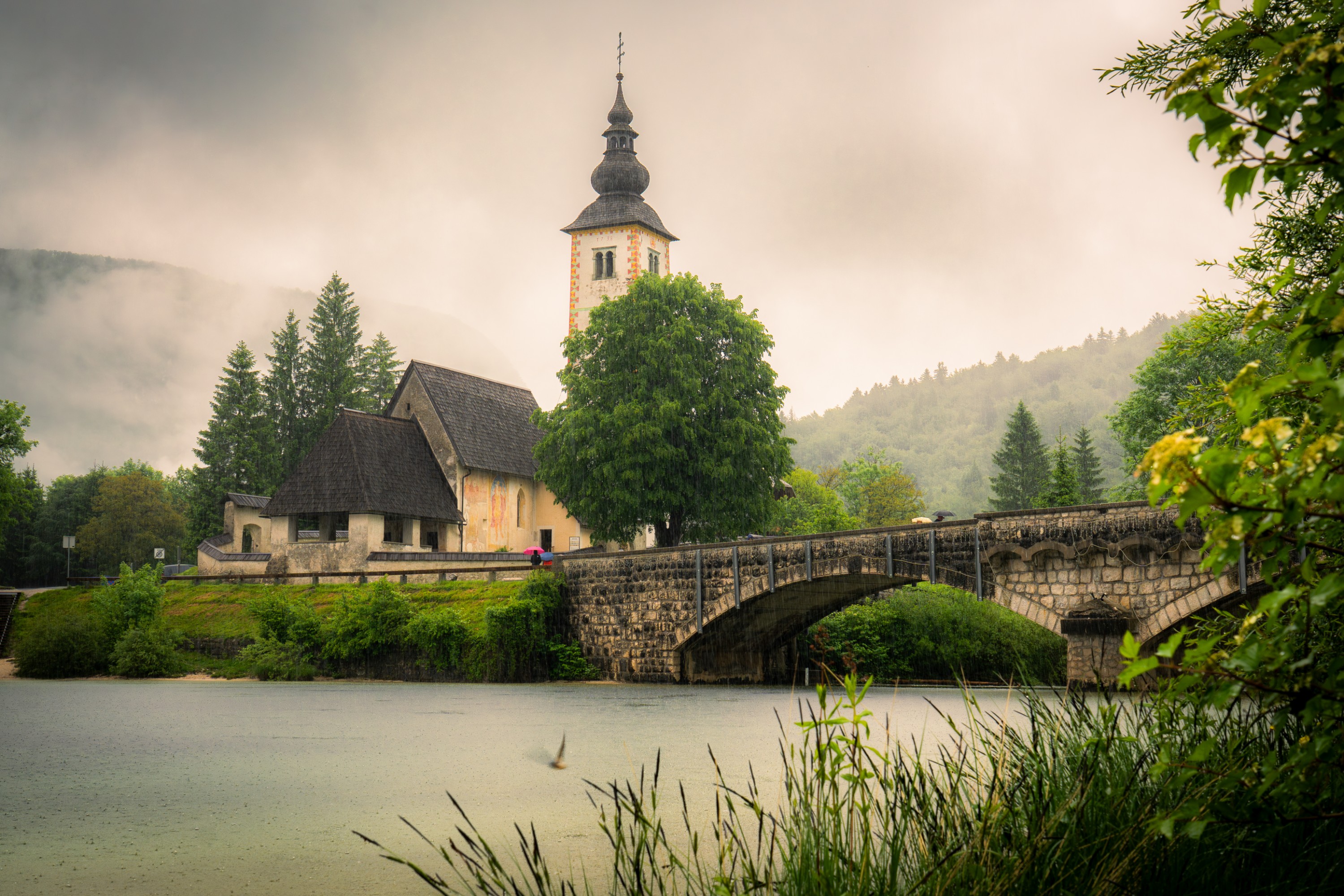 Bridge over Still Waters — Lake Bohinj, Slovenia